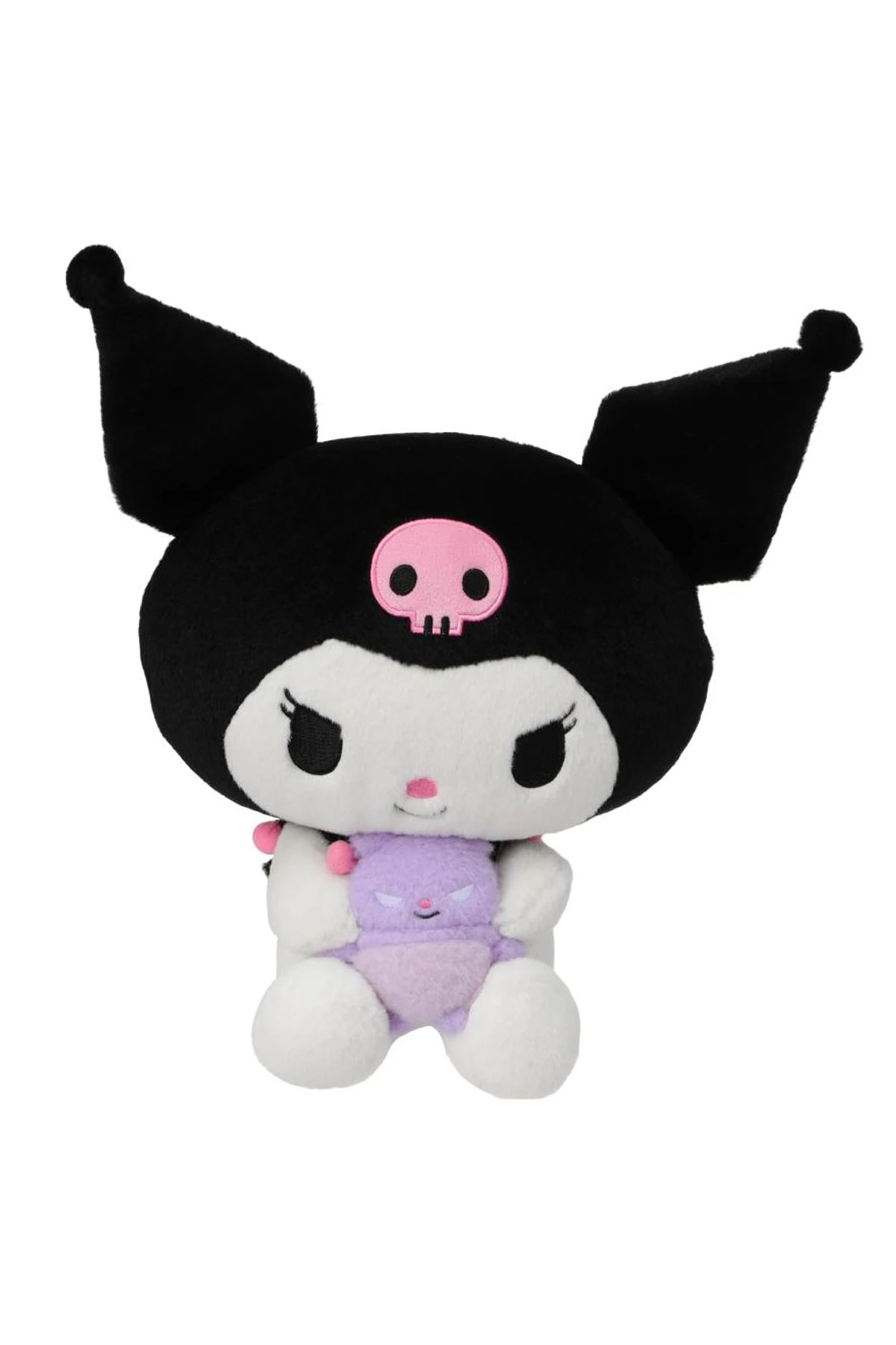 Sanrio Lisanslı Kuromi 28 cm Küçük Arkadaşıyla Oturan Peluş