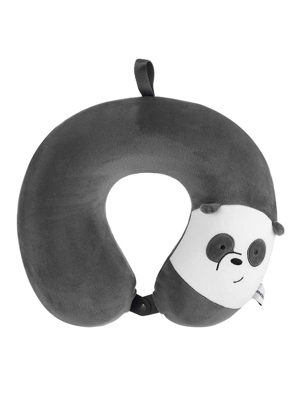 We Bare Bears Lisanslı Kadife Boyun Yastığı - Panda