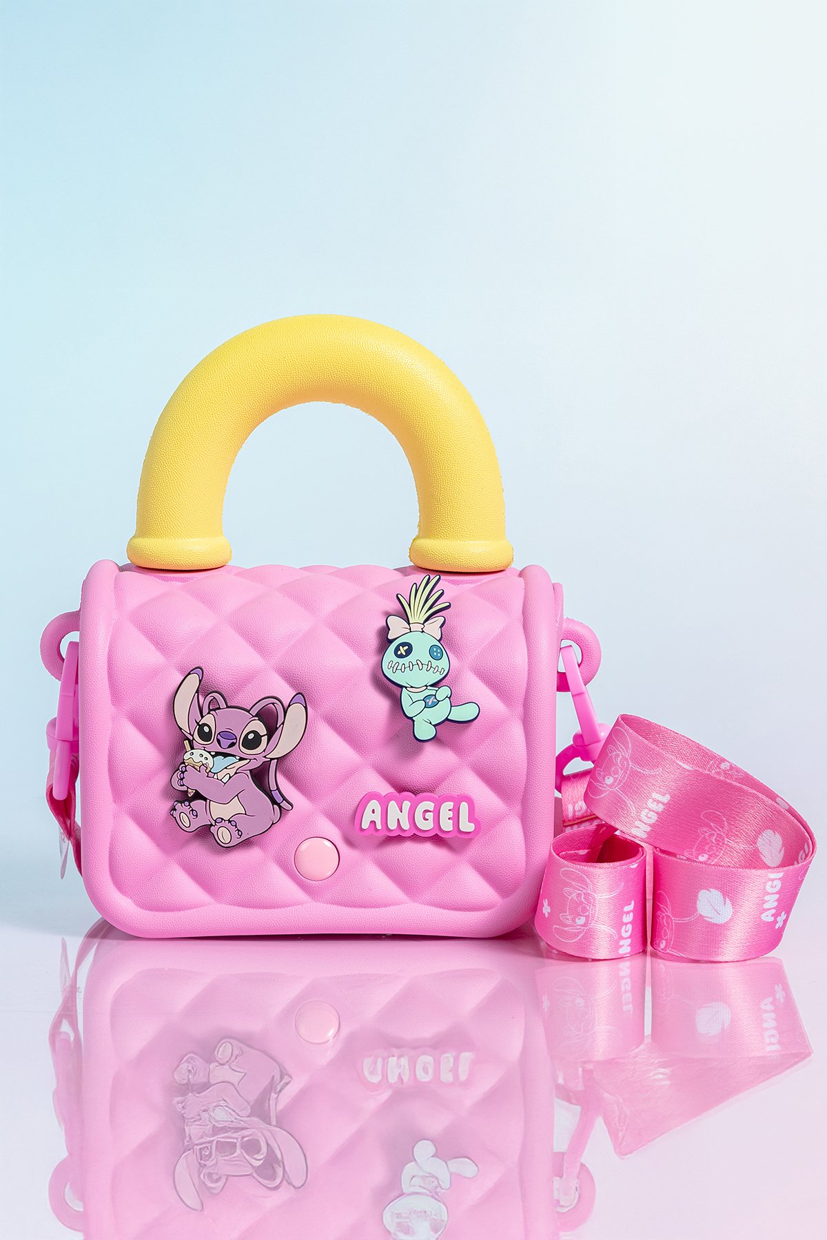 Disney Lilo&Stitch Lisanslı EVA Çapraz Çanta (Angel, Pembe)