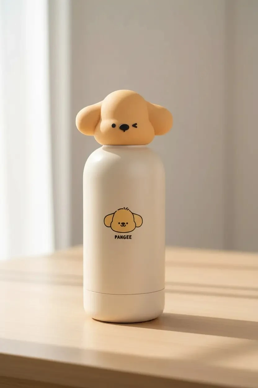Miniso Lisanslı Tutogou Pangee Dekoratif Kapaklı Termos 380 Ml – 20 Cm