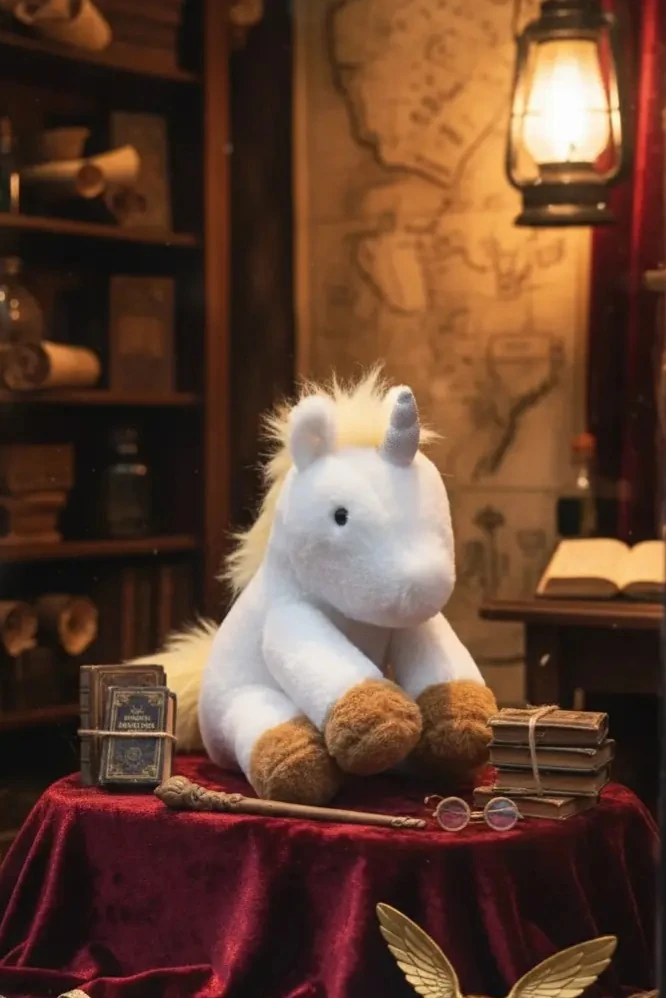 Harry Potter Lisanslı Oturan Peluş Oyuncak (Unicorn)