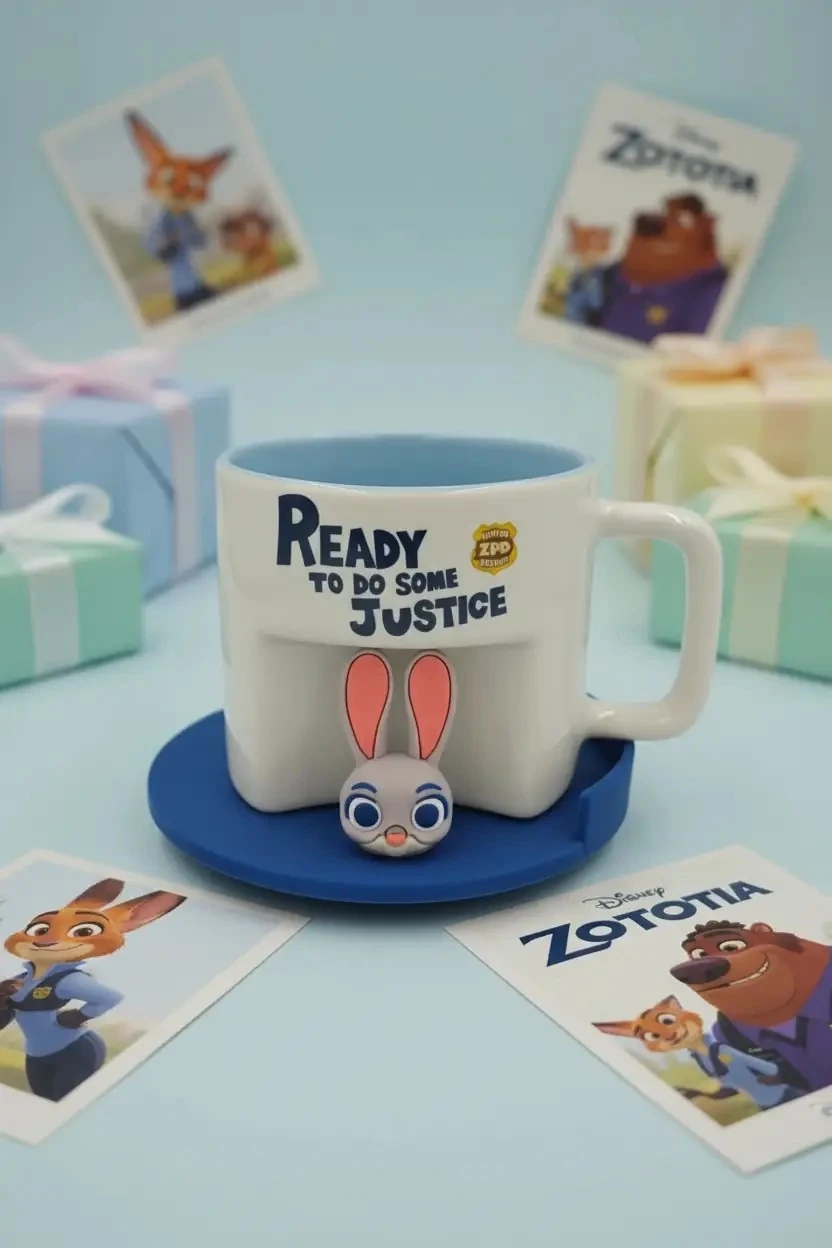 Disney Zootropolis Lisanslı Judy Polis Memuru Serisi Seramik Kupa