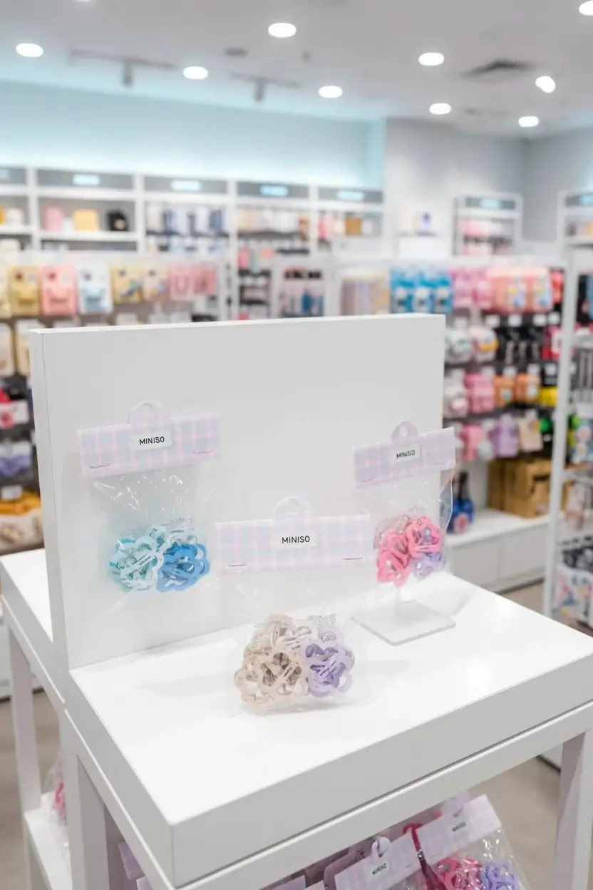 Miniso Lisanslı Çanta Serisi Saç Tokası Seti (10 Adet) – Minimal Tasarım & Güçlü Tutuş