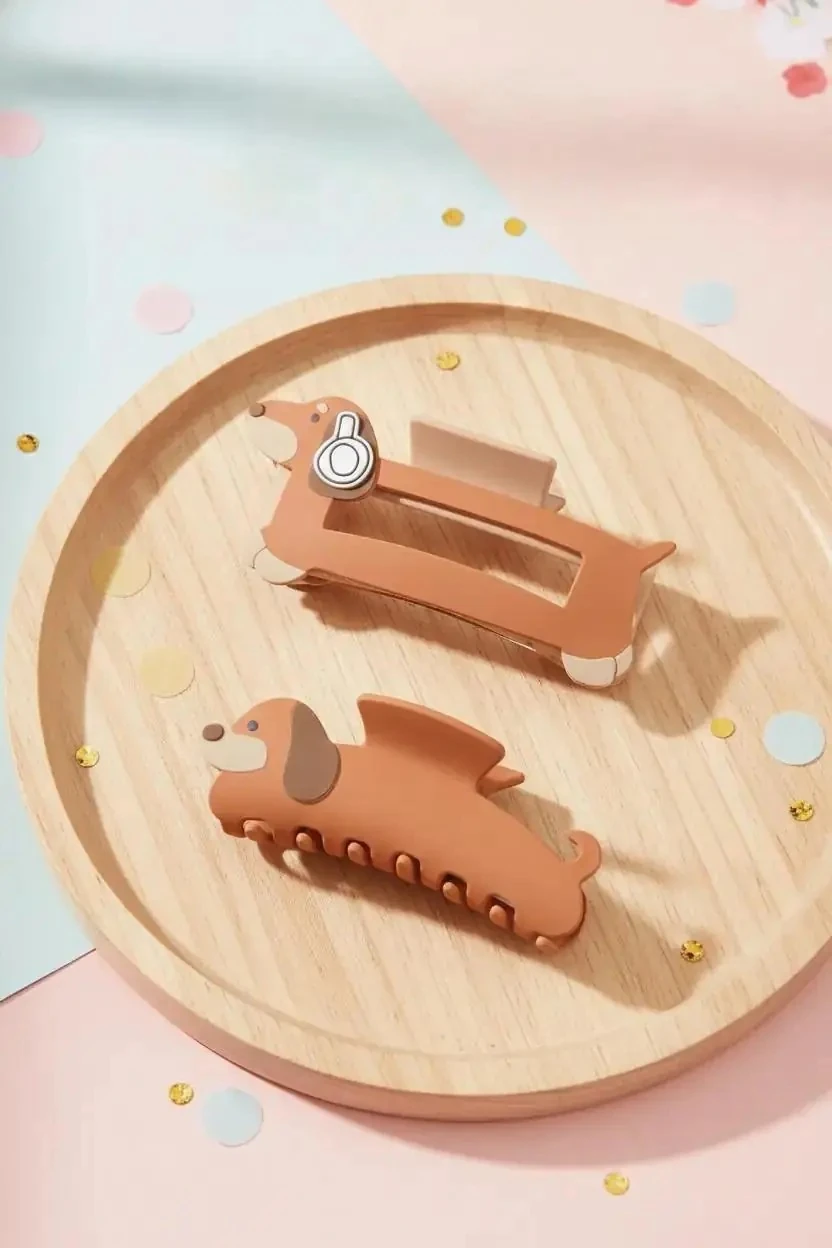 Miniso Lisanslı Dachshund Pençe Toka – Sevimli Hayvan Serisi 12,5 Cm