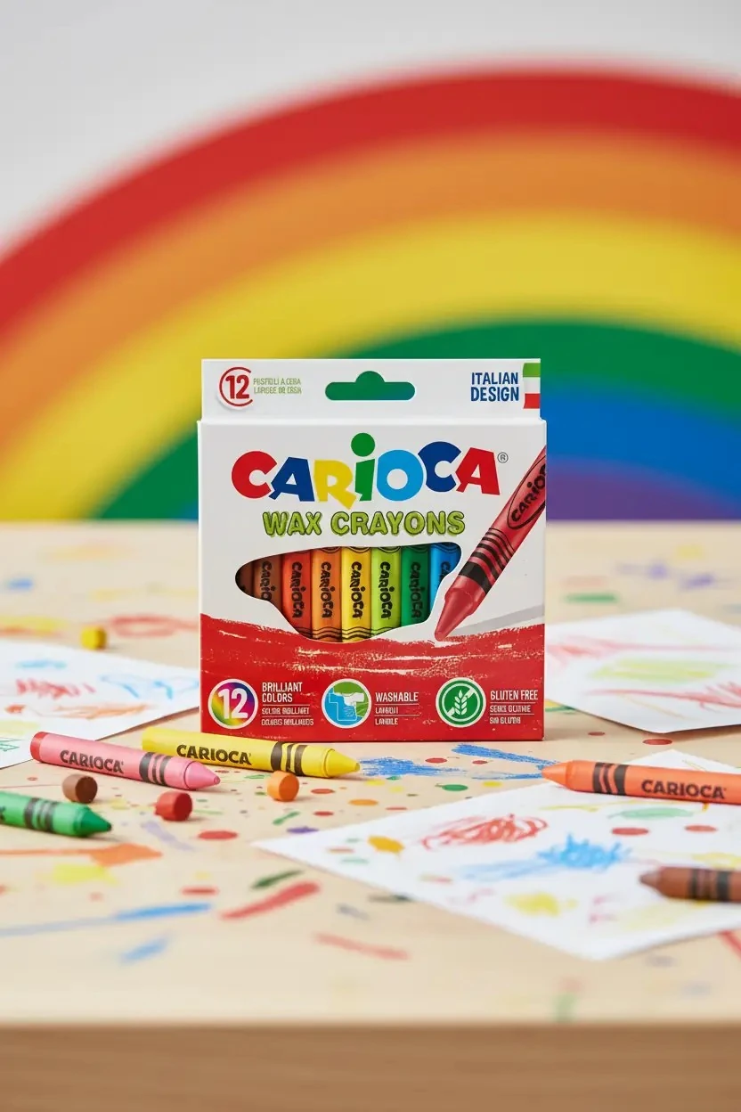 CARİOCA WAX YIKANABİLİR PASTEL BOYA KALEMİ 12'Lİ