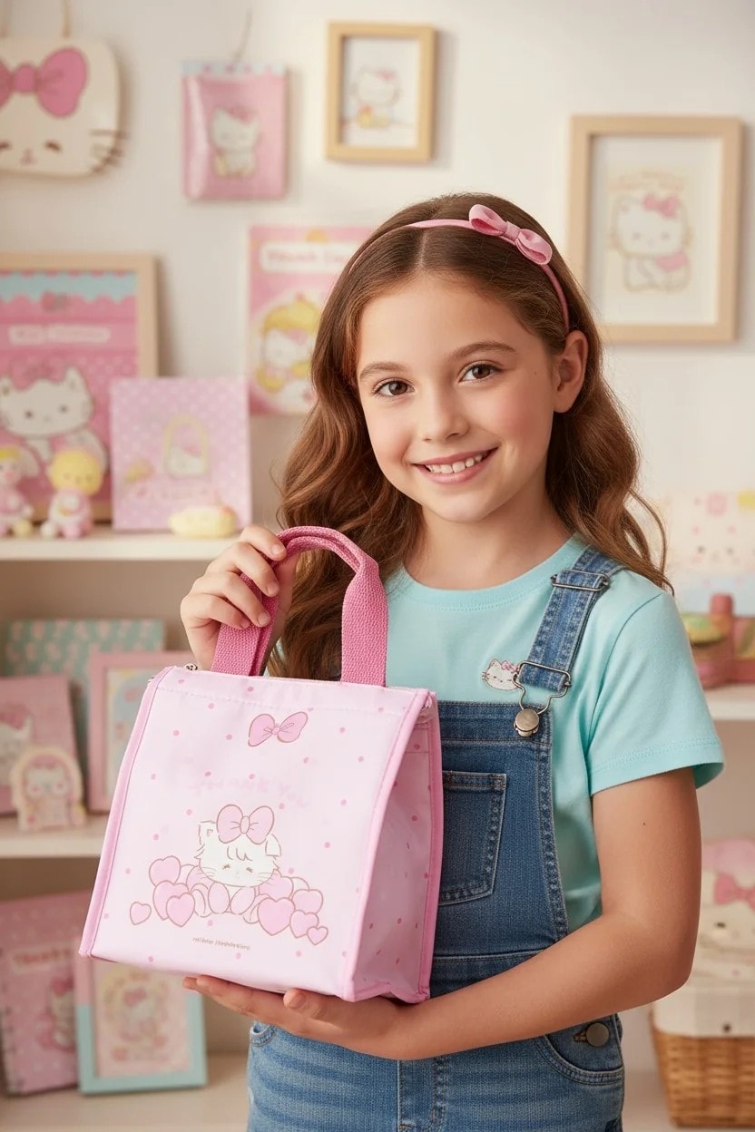 Mikko Lisanslı Yiyecek Çantası - Pembe