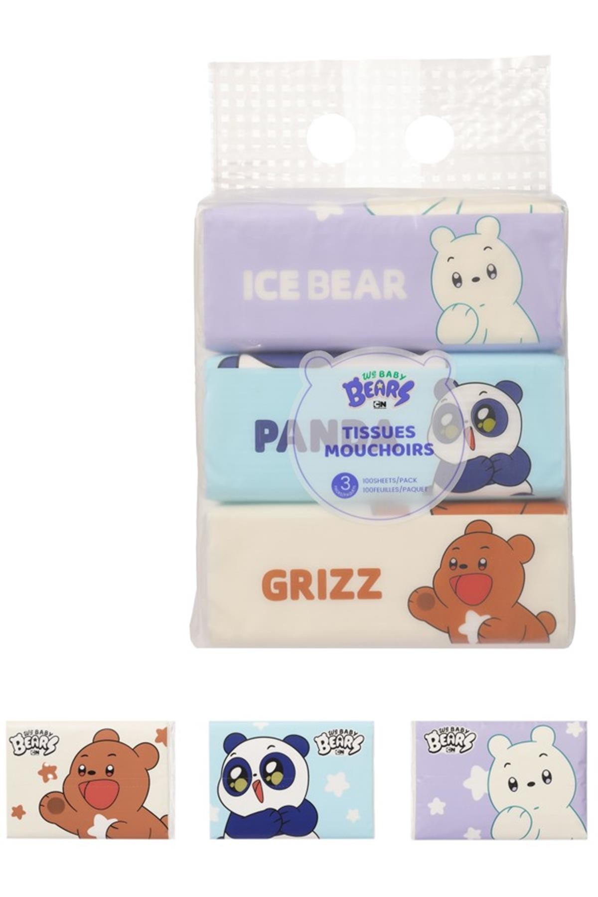 We Baby Bears Lisanslı Büyük Paket Kağıt Mendil 3'lü Paket