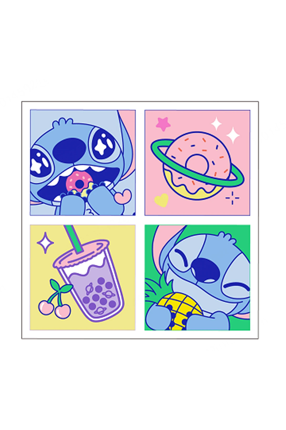 Disney Lilo & Stitch Lisanslı Parti Serisi Numaralı Yağlı Boya