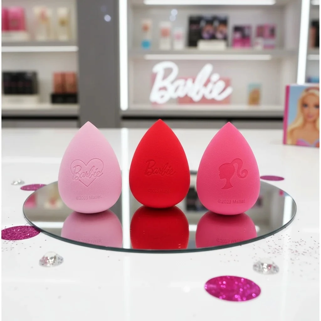 Barbie Lisanslı 3'Lü Makyaj Süngeri