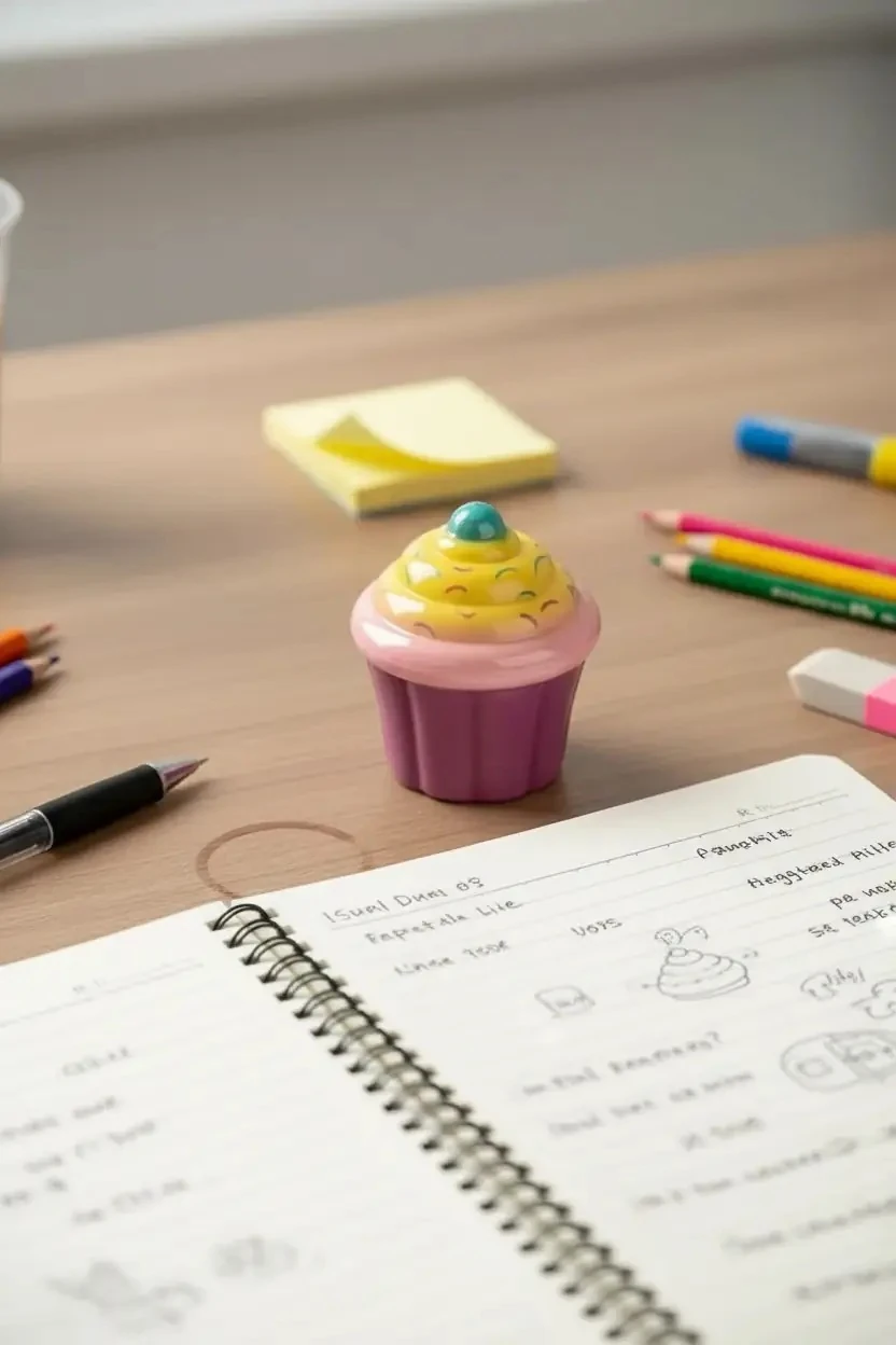 Tusi Squishy Cup Kek Sıkılabilir Oyuncak – Renkli ve Stres Giderici