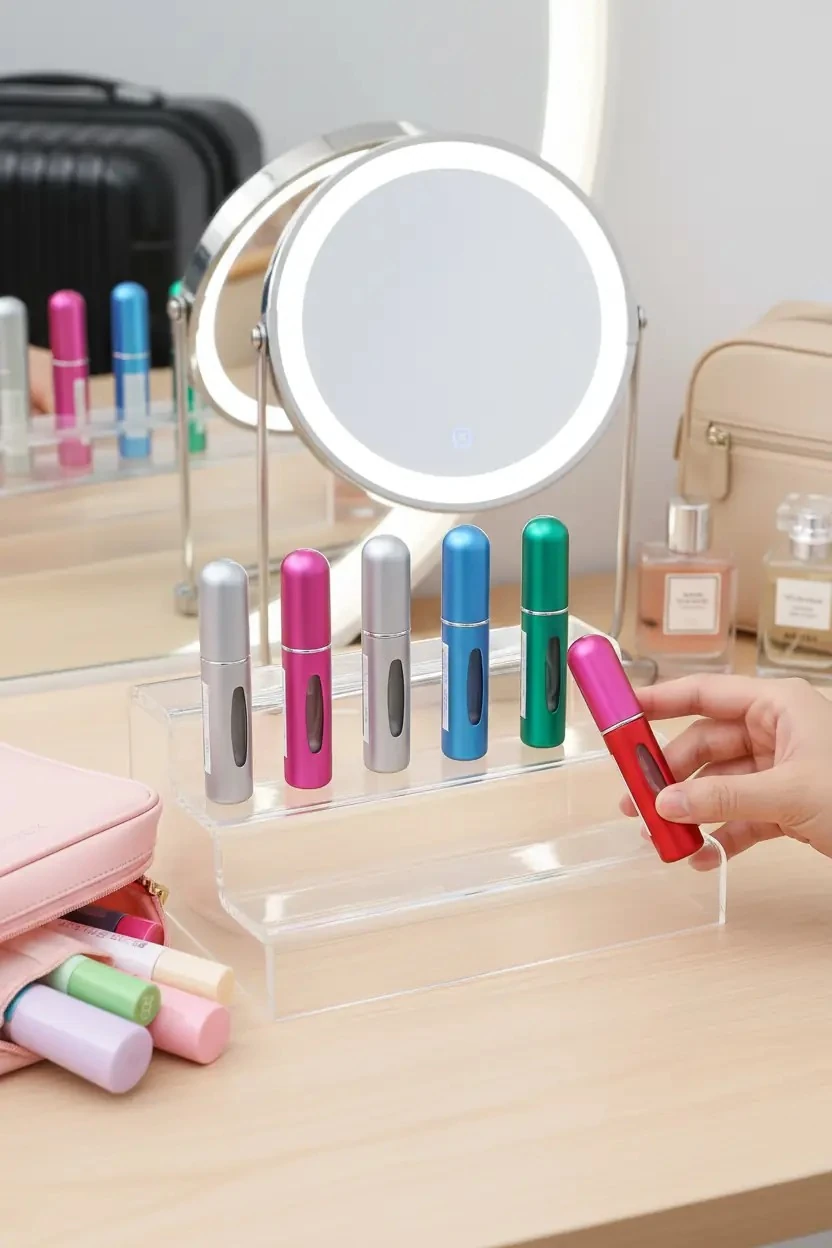 Mini Doldurulabilir Parfüm Şişesi – Seyahat Dostu Dayanıklı Cep Parfüm Şişesi 5 Ml