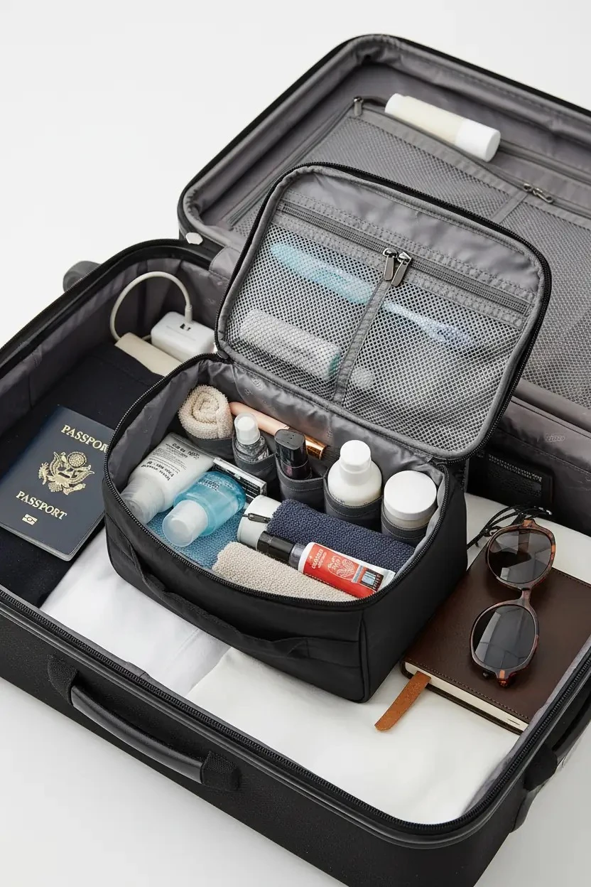 Kozmetik Düzenleyici Seyahat Çantası - Siyah
