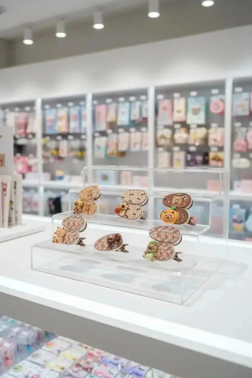 2'li Yuvarlak Kapibara Saç Pens Seti – Sevimli Karakterli Çocuk & Genç Toka