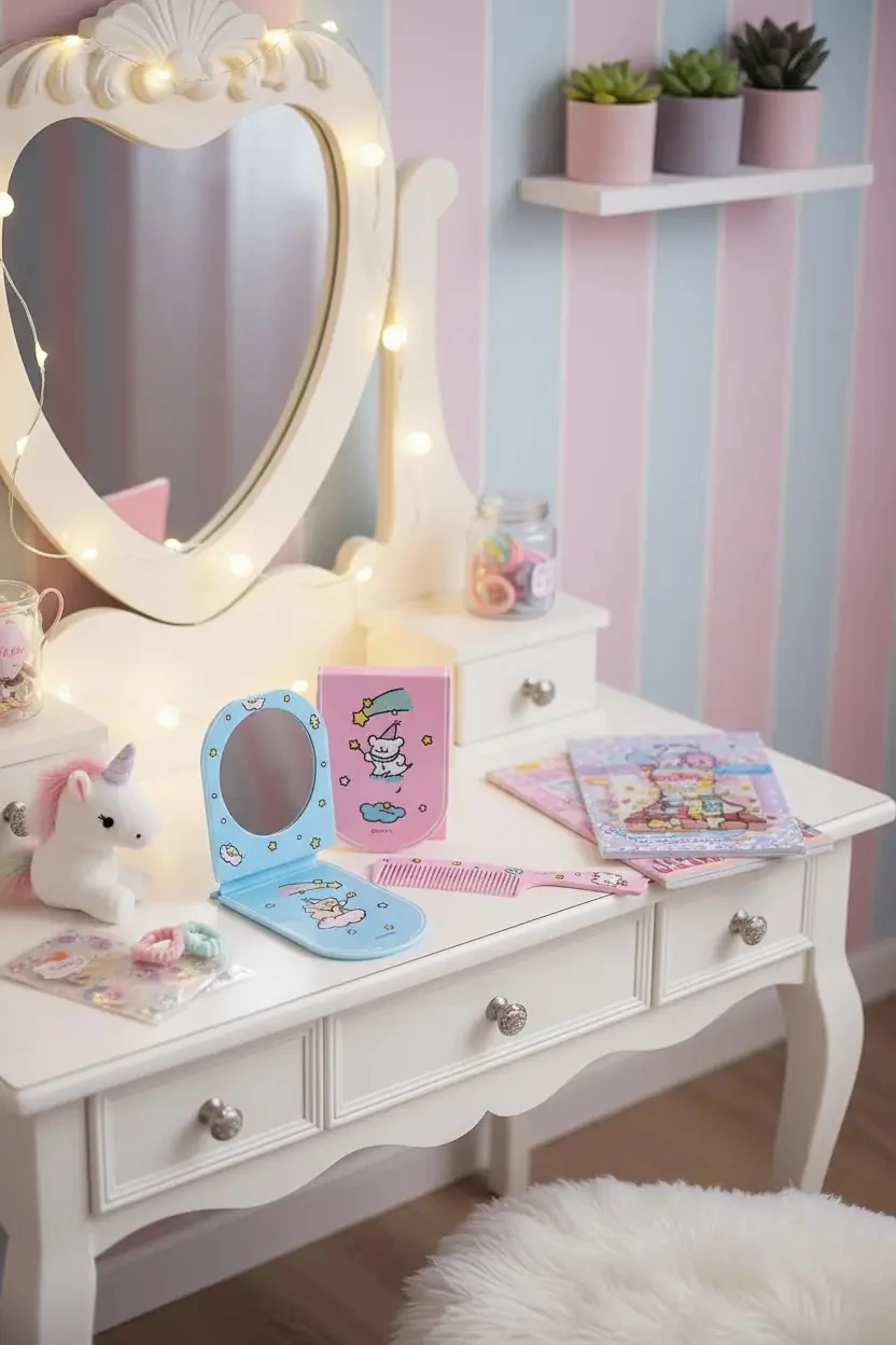 Maltesse Lisanslı Aynalı Tarak Seti - Sevimli Bakım Arkadaşları