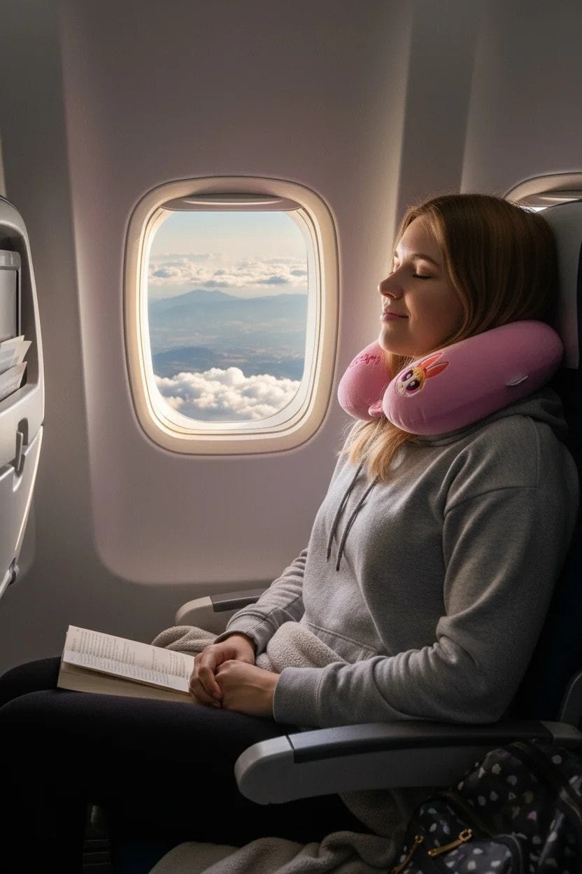 Powerpuff Girls Lisanslı Hafızalı Boyun Yastığı (Blossom)