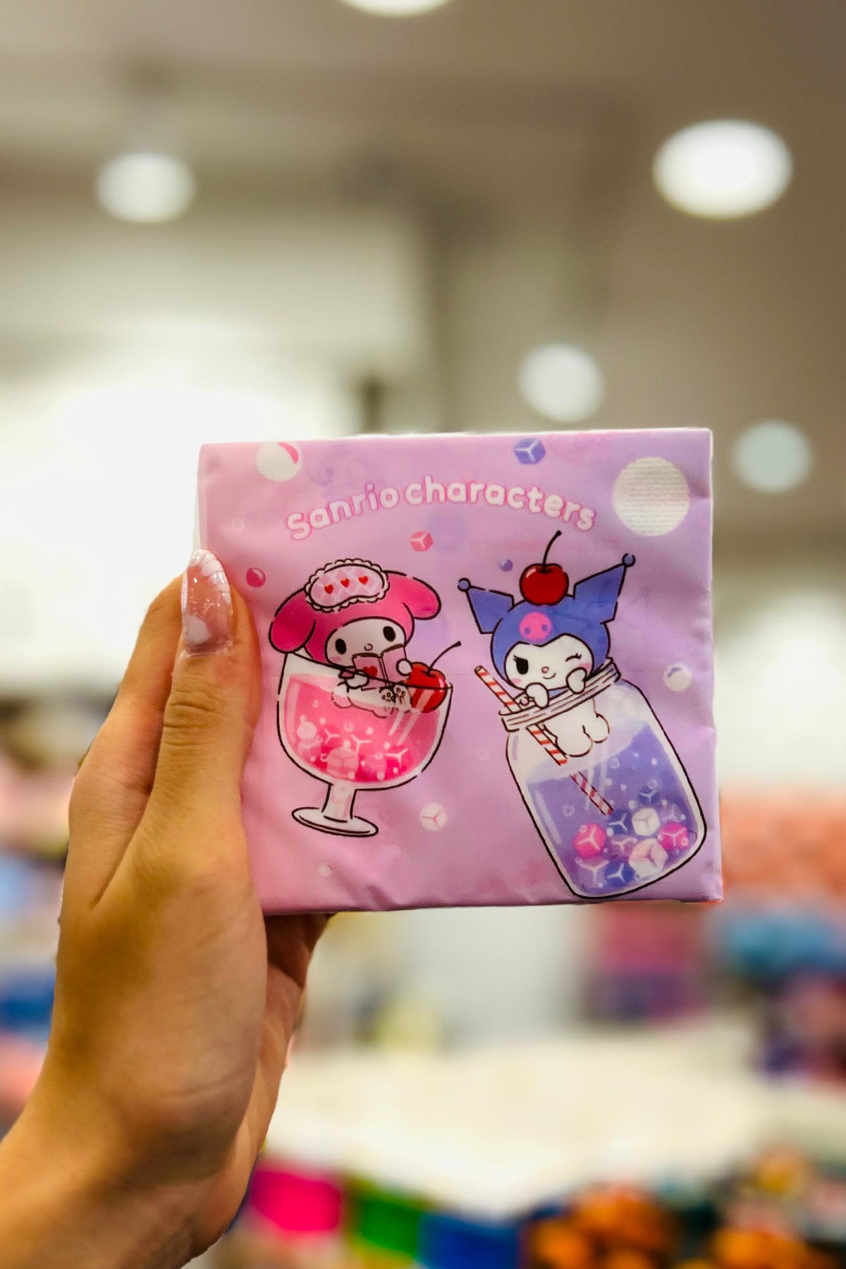 Sanrio Lisanslı Renkli Yaz Serisi Nemlendiricili Baskılı Kağıt Mendil
