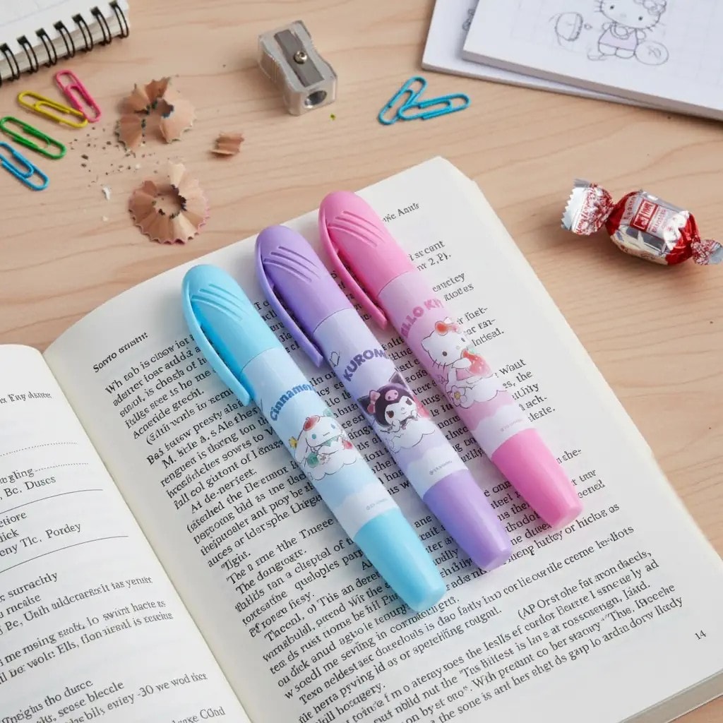 Sanrio Lisanslı 3'Lü Marker Set