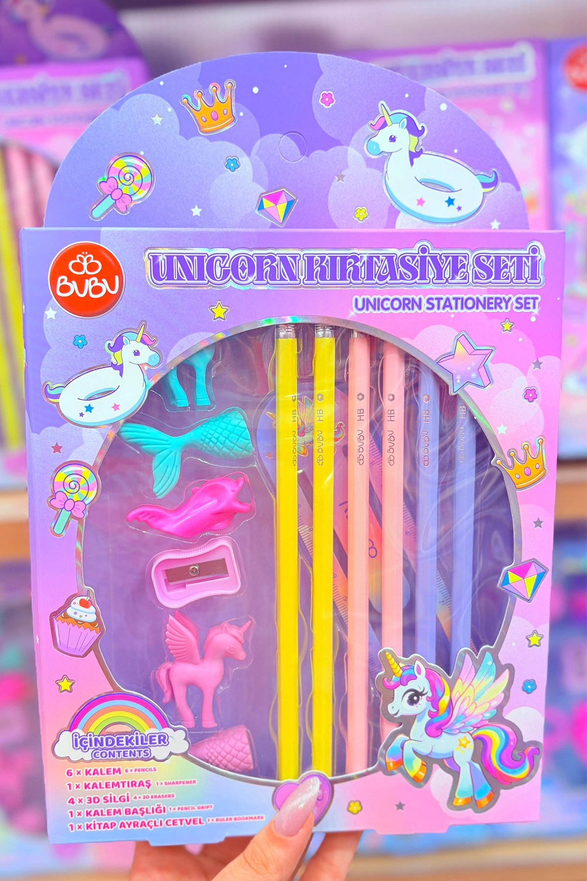 Bu-Bu  Kırtasiye Seti - Unicorn