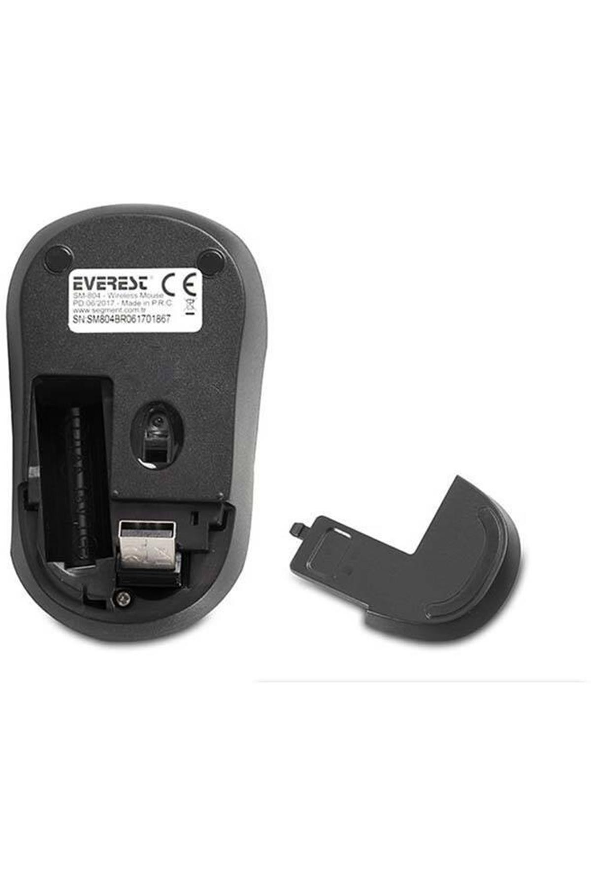 Siyah/Kırmızı Everest Sm-804 Usb 800/1200/1600Dpi Kablosuz Mouse