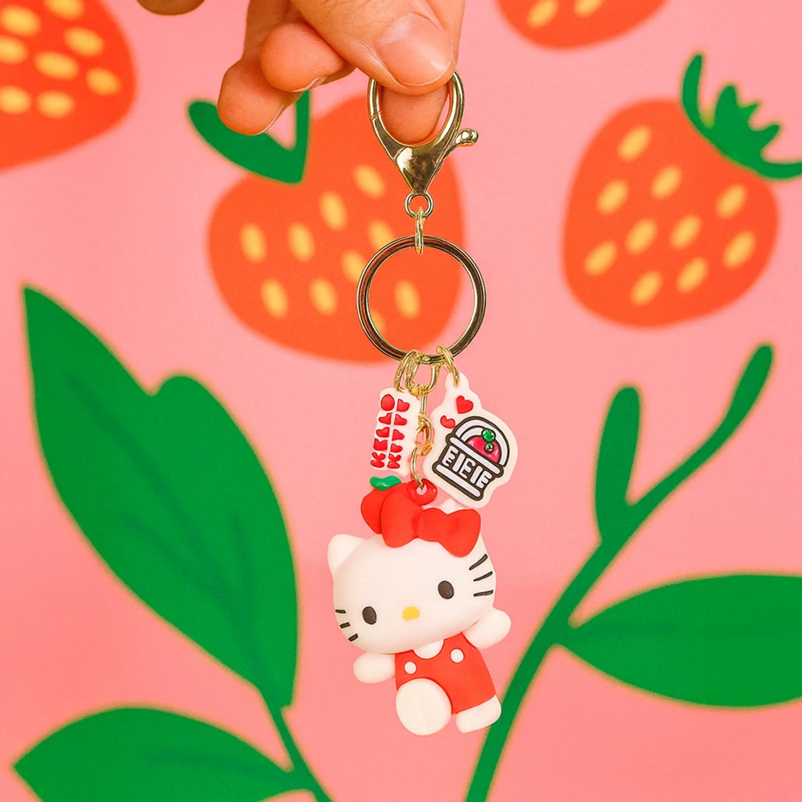 Hello Kitty Lisanslı Elma Koleksiyonu PVC Anahtarlık