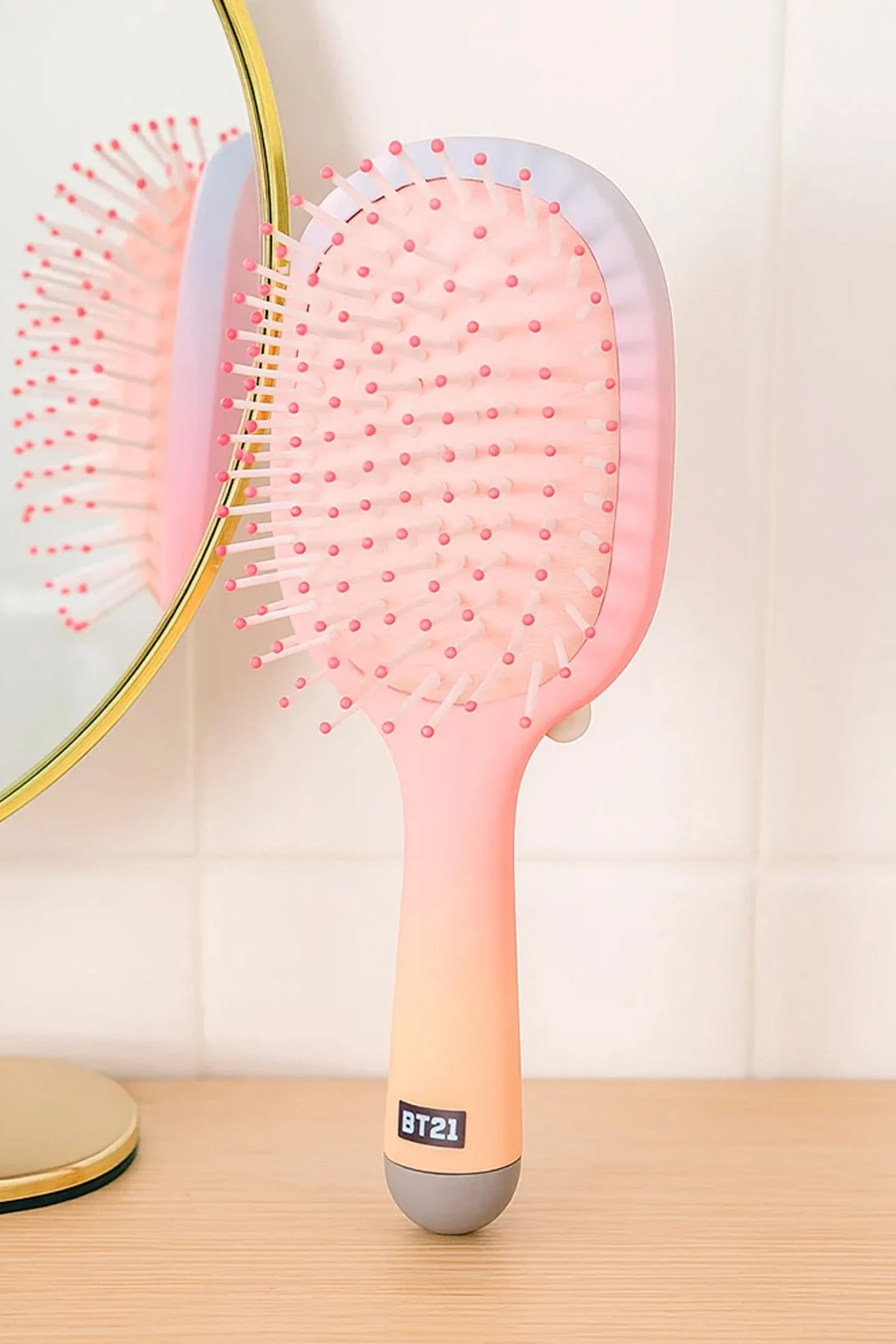 BT21 Lisanslı Charmlı Saç Fırçası