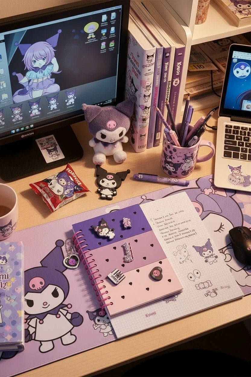 Sanrio Lisanslı Kuromi Not Defteri (80 Sayfa)