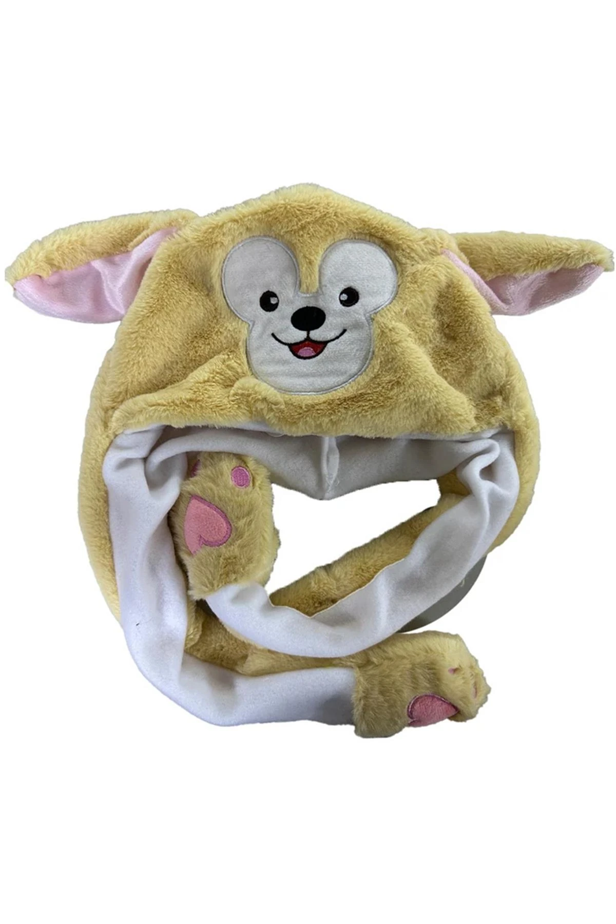 Kulakları Hareket Eden Peluş Şapka Mini Maymun