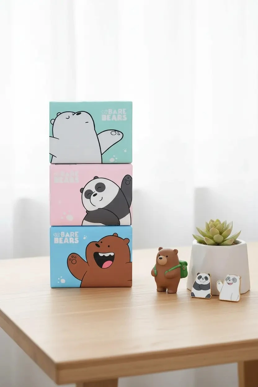 We Bare Bears Lisanslı Kağıt Mendil (3'lü Paket)