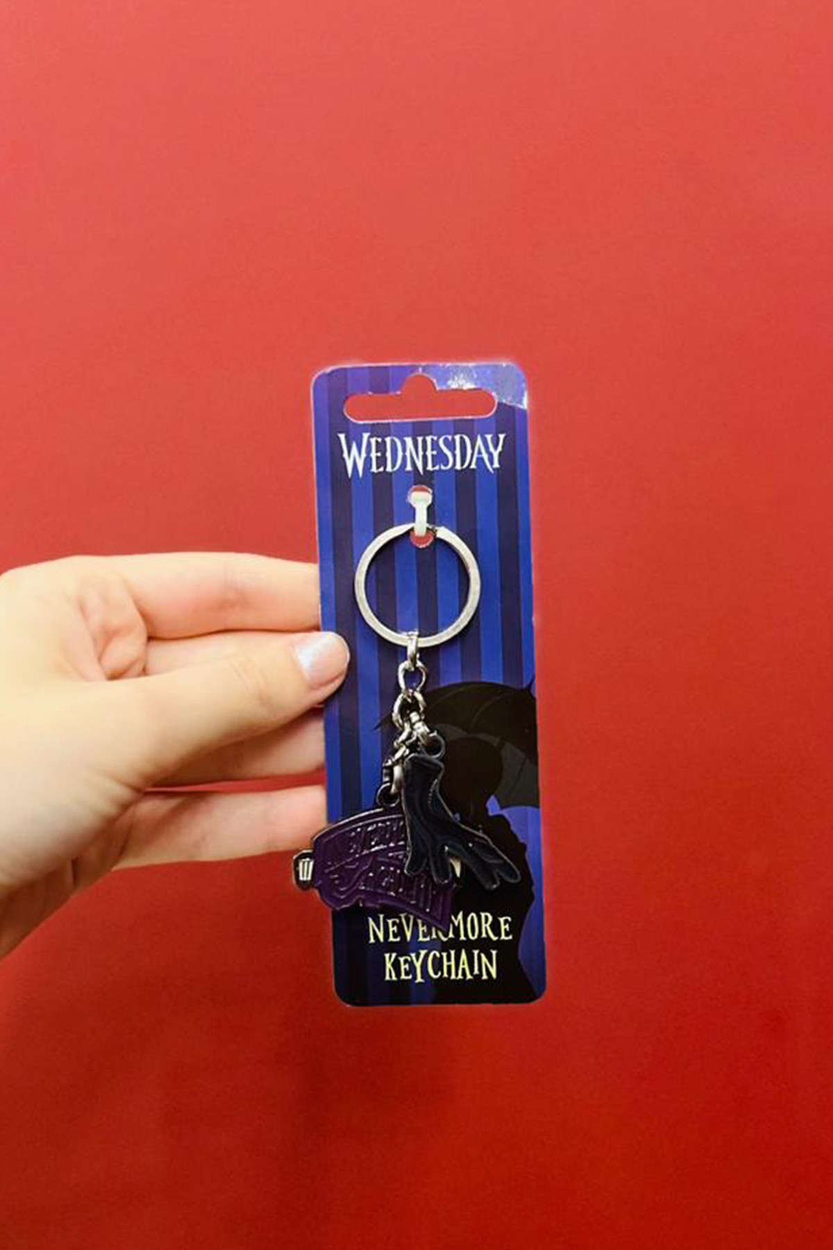 Wednesday Lisanslı Nevermore Anahtarlık