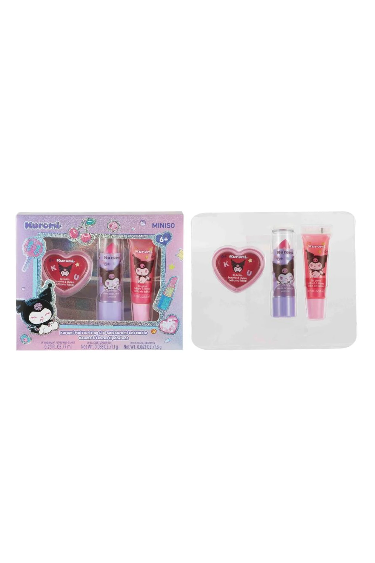 Sanrio Lisanslı Kuromi Yumuşatıcı Dudak Seti