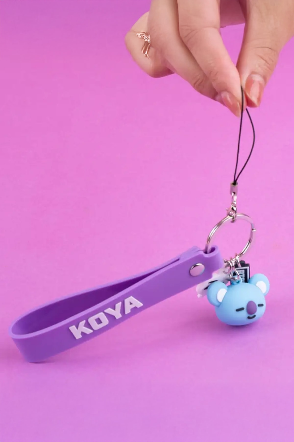 BT21 Lisanlı  3D Telefon Askısı (KOYA)