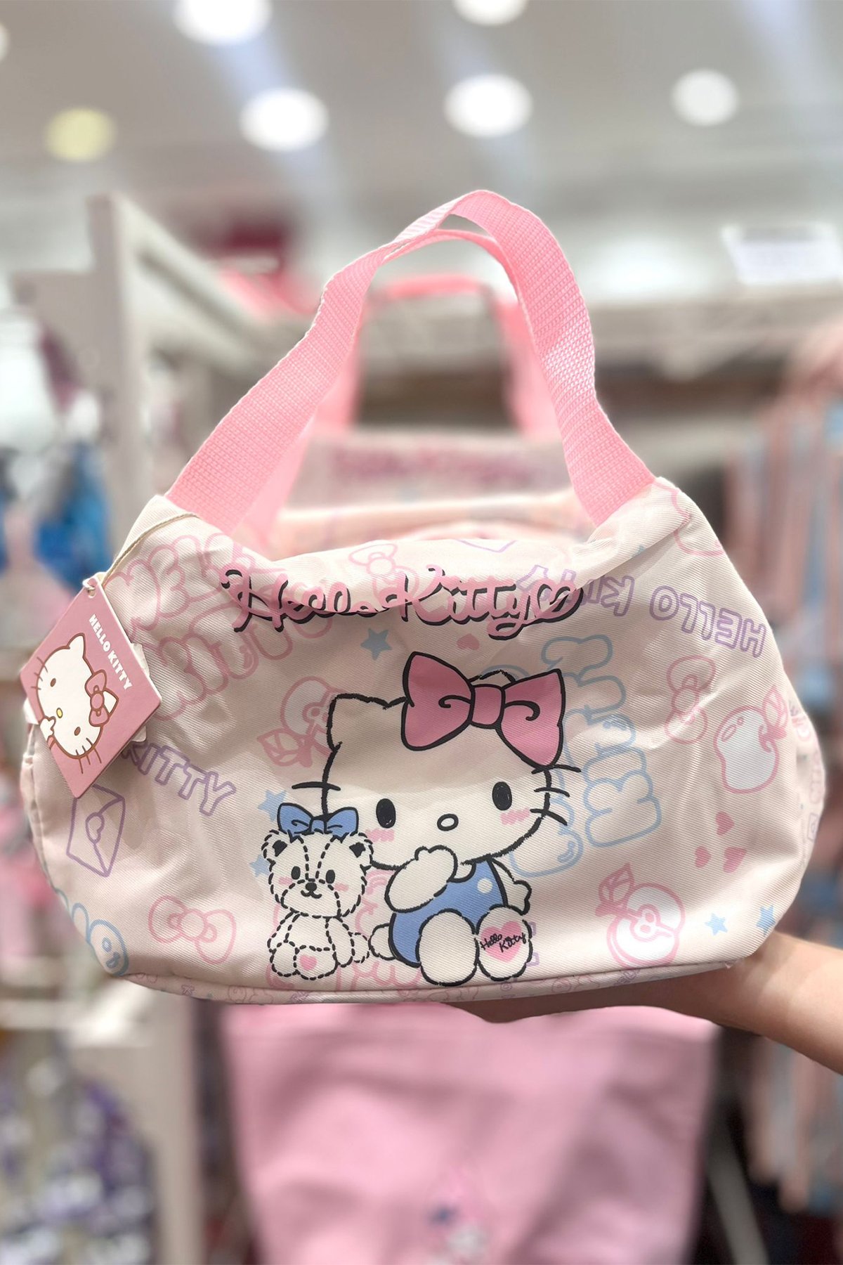 Hello Kitty Ve Arkadaşları Yiyecek Çantası - Pembe