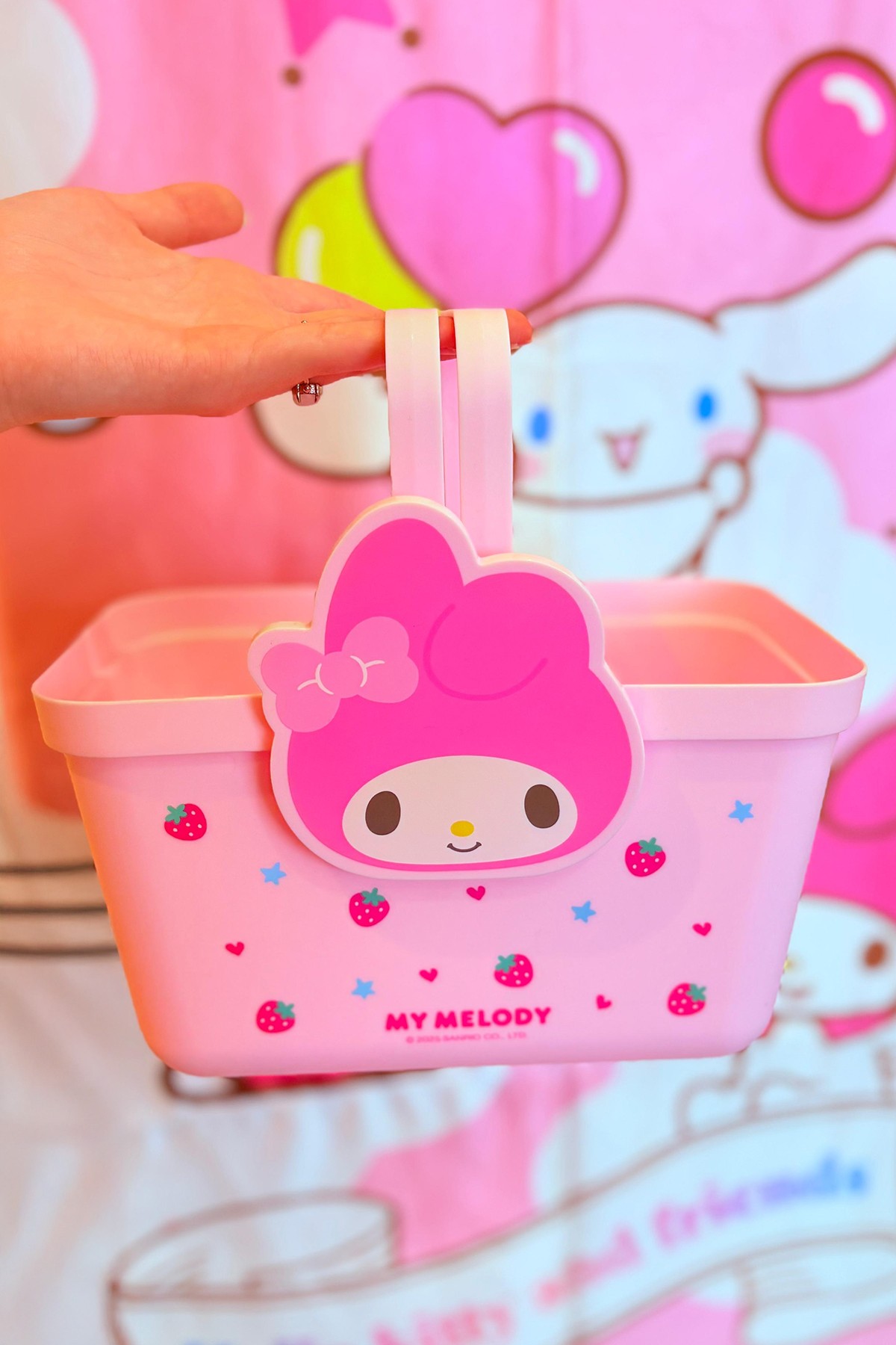 Sanrio Lisanslı Saplı Pembe Sepet (My Melody)