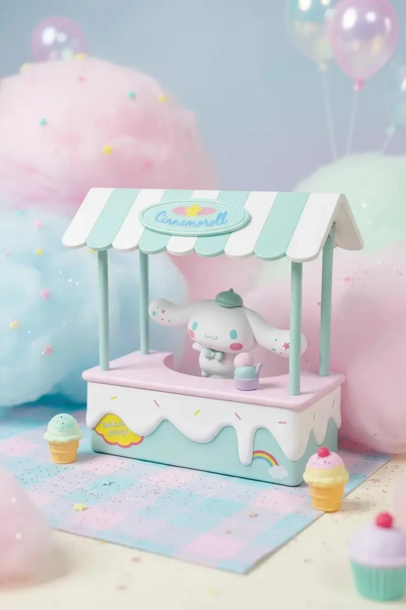 Sanrio Lisanslı Tatlı Market Serisi Dekoratif Masa Lambası – Cinnamoroll