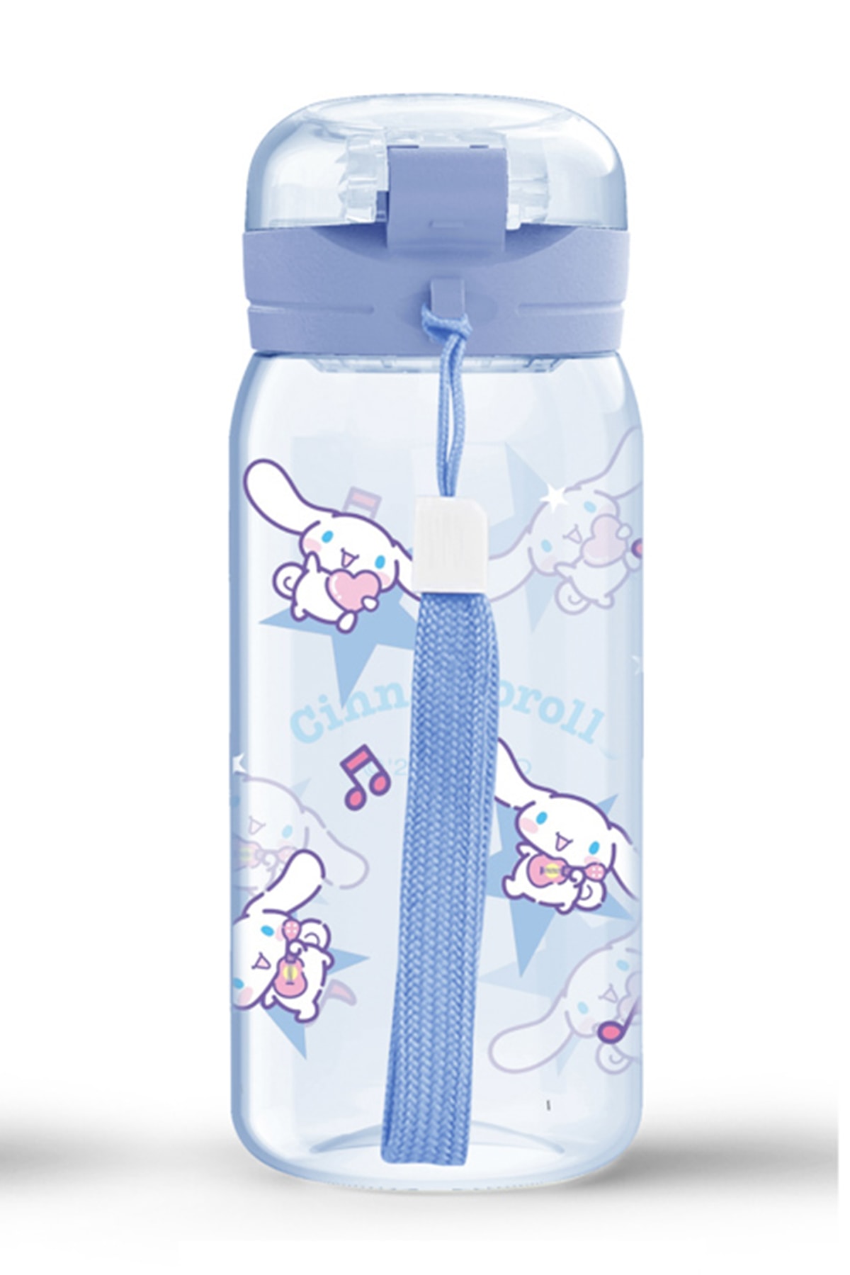 Sanrio Lisanslı Askılı Plastik Şişe (450mL)(Cinnamoroll)