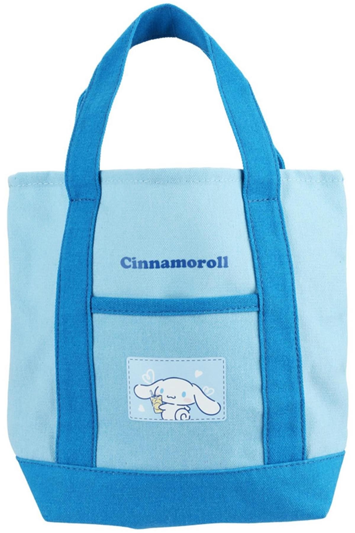 Sanrio Lisanslı Büyük Bez Alışveriş Çantası - Cinnamoroll