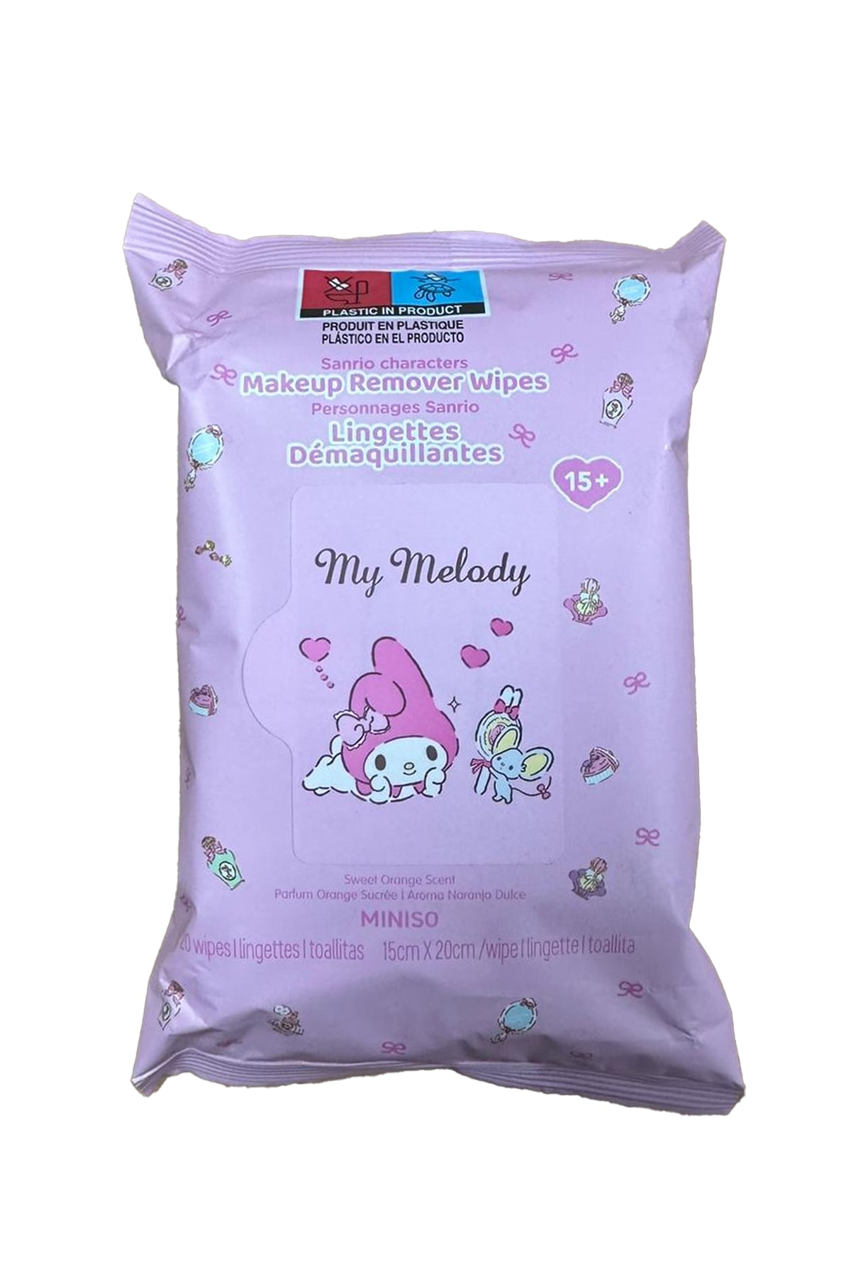 Sanrio Lisanslı Makyaj Temizleme Mendili - My Melody