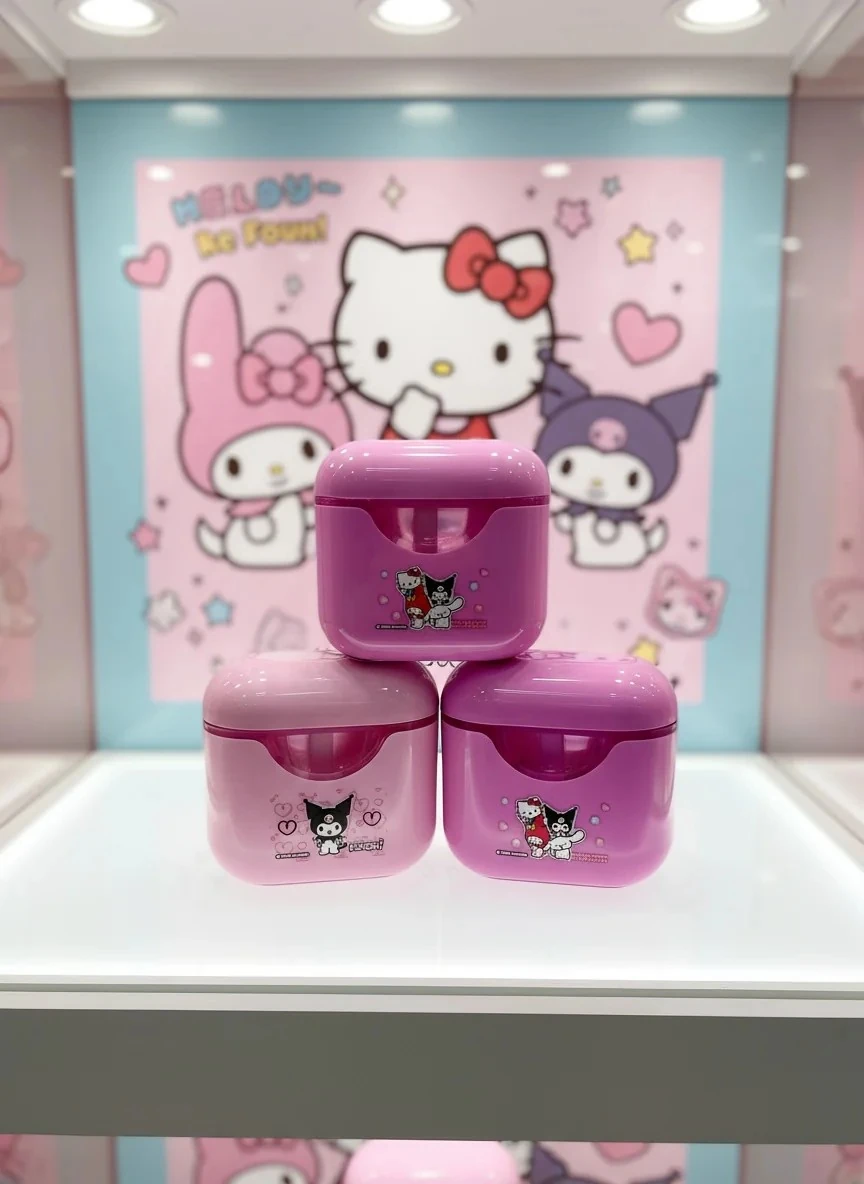 Timon Kuromi  - My Melody -  Cinnamoroll Çift Bıçaklı Kalemtıraş