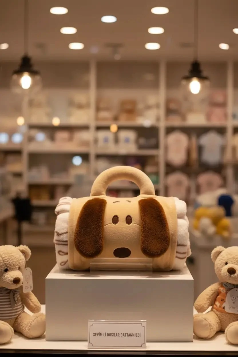 Snoopy Lisanslı Beach Fun Serisi Taşınabilir Battaniye