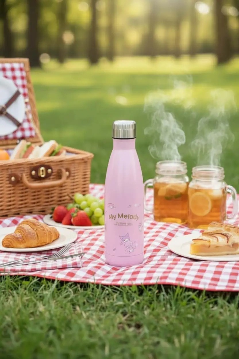 Sanrio Lisanslı Parti Serisi Termos Şişe (500ml) - My Melody