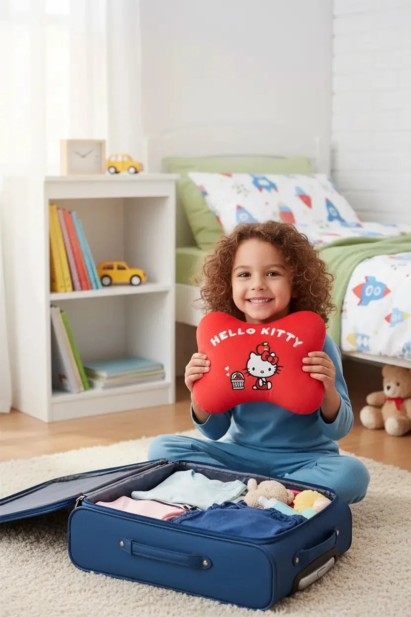 Hello Kitty Lisanslı Elma Koleksiyonu Boyun Ve Bel Yastığı