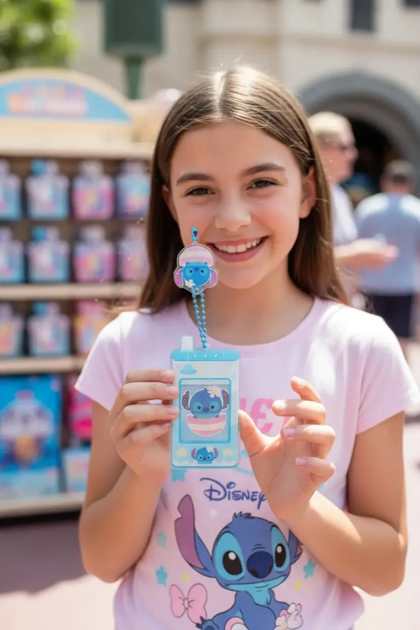 Disney Lisanslı Tsum Tsum Serisi Çerçeve Figürlü Anahtarlık - Stitch