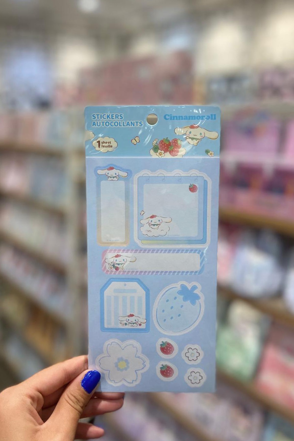 Sanrio Lisanslı Çilek Koleksiyonu Yapışkanlı Not Kağıdı