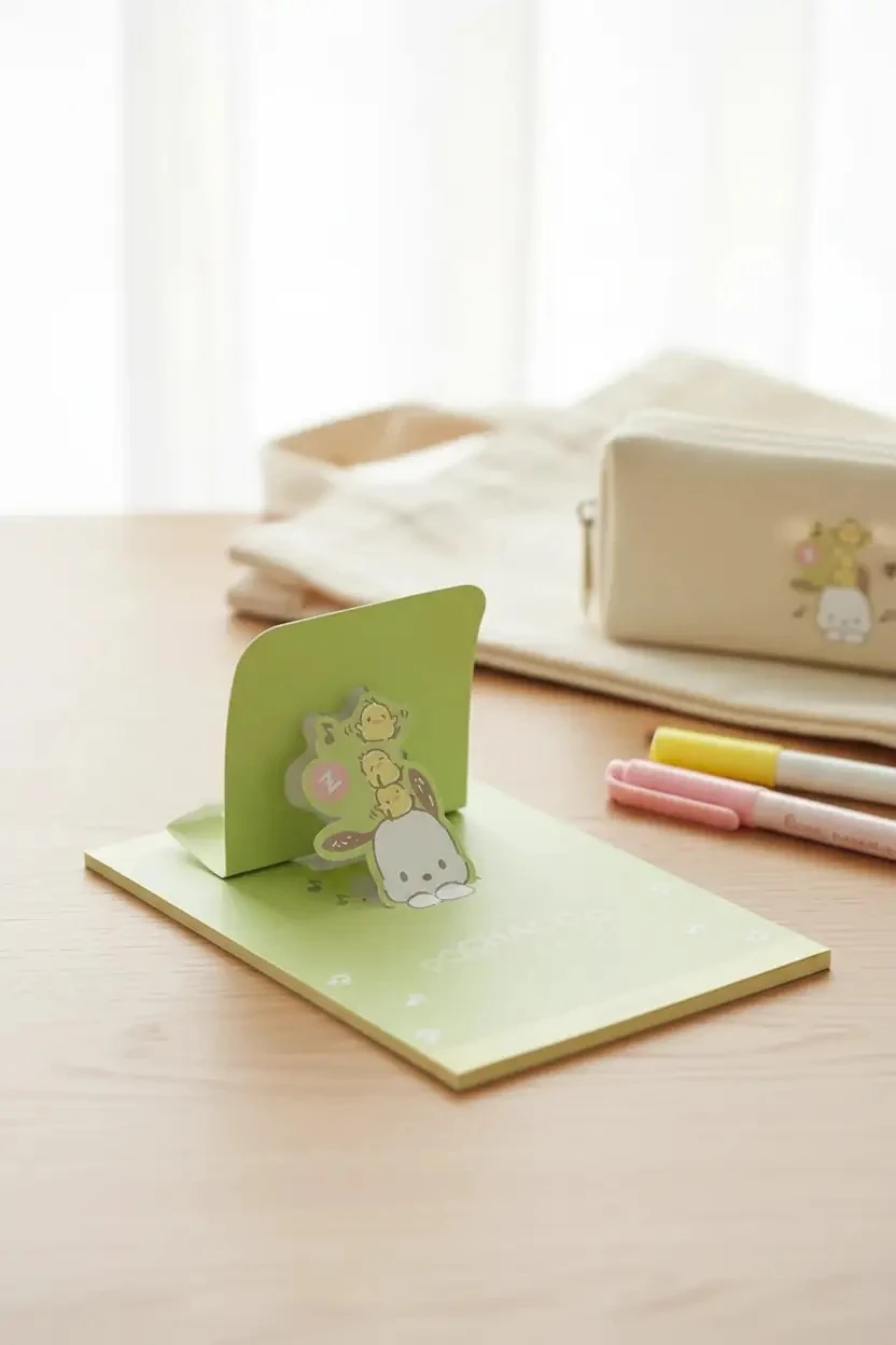 Sanrio Lisanslı Pochacco Standlı Not Defteri – Masa Üstü Tasarım