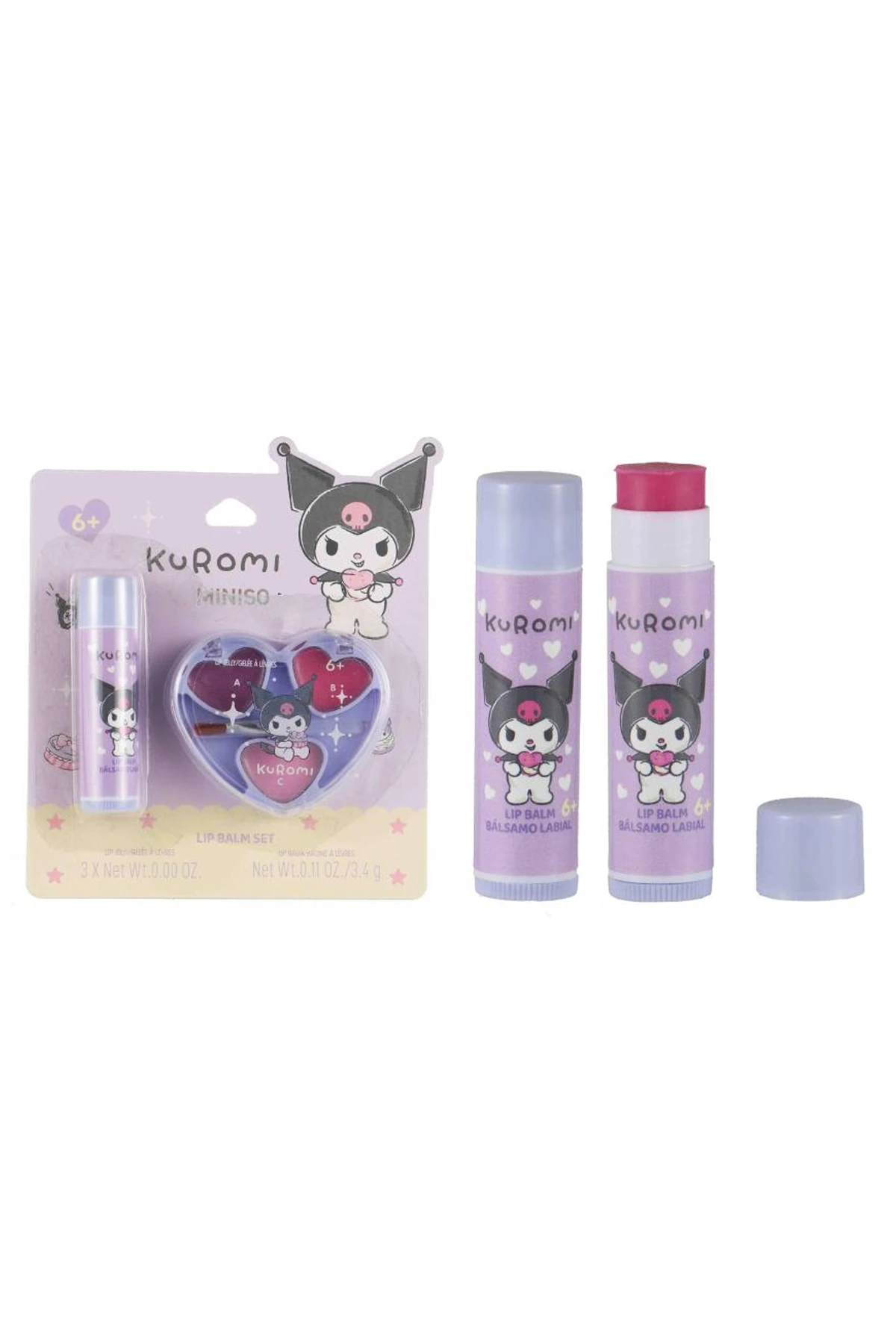 Sanrio Lisanslı Kuromi Parlak Dudak Jeli ve Yumuşatıcı Dudak