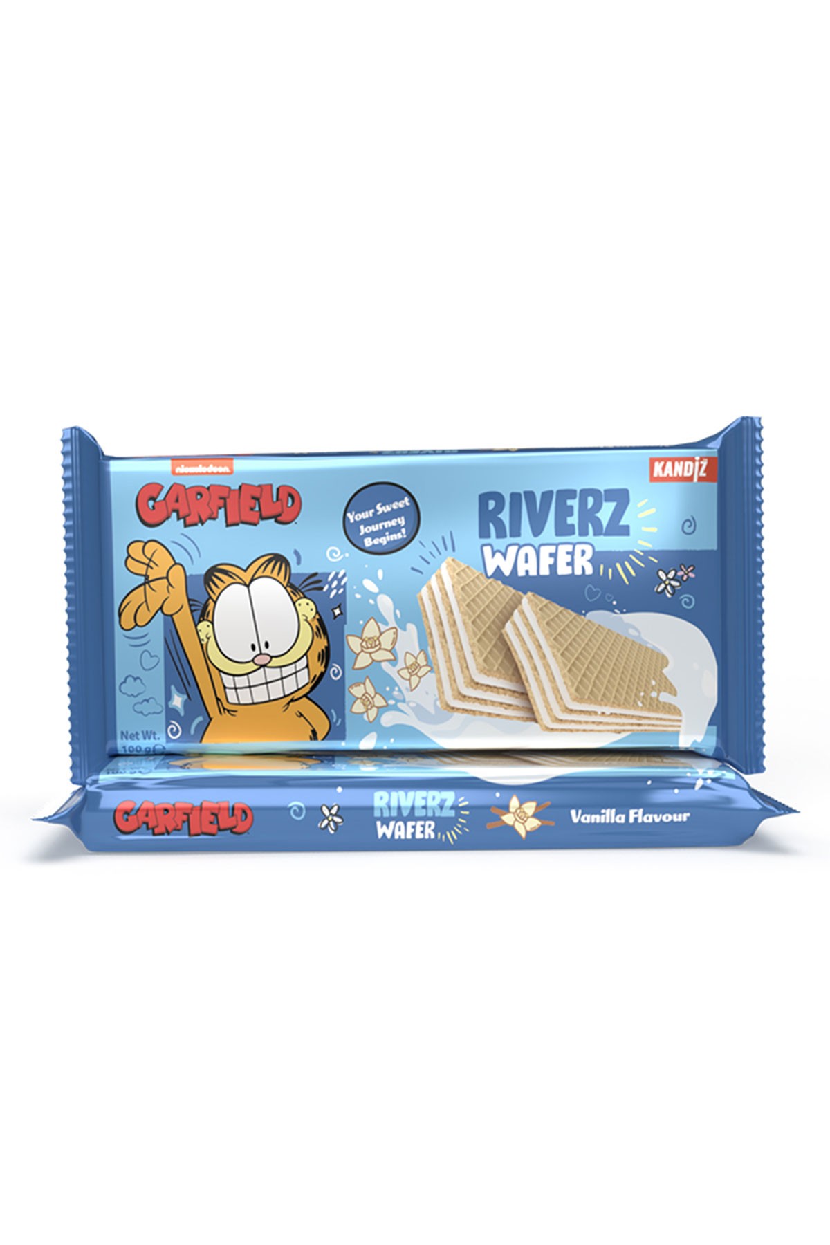 Riverz Vanilya Aromalı Nefis Wafer (100g)