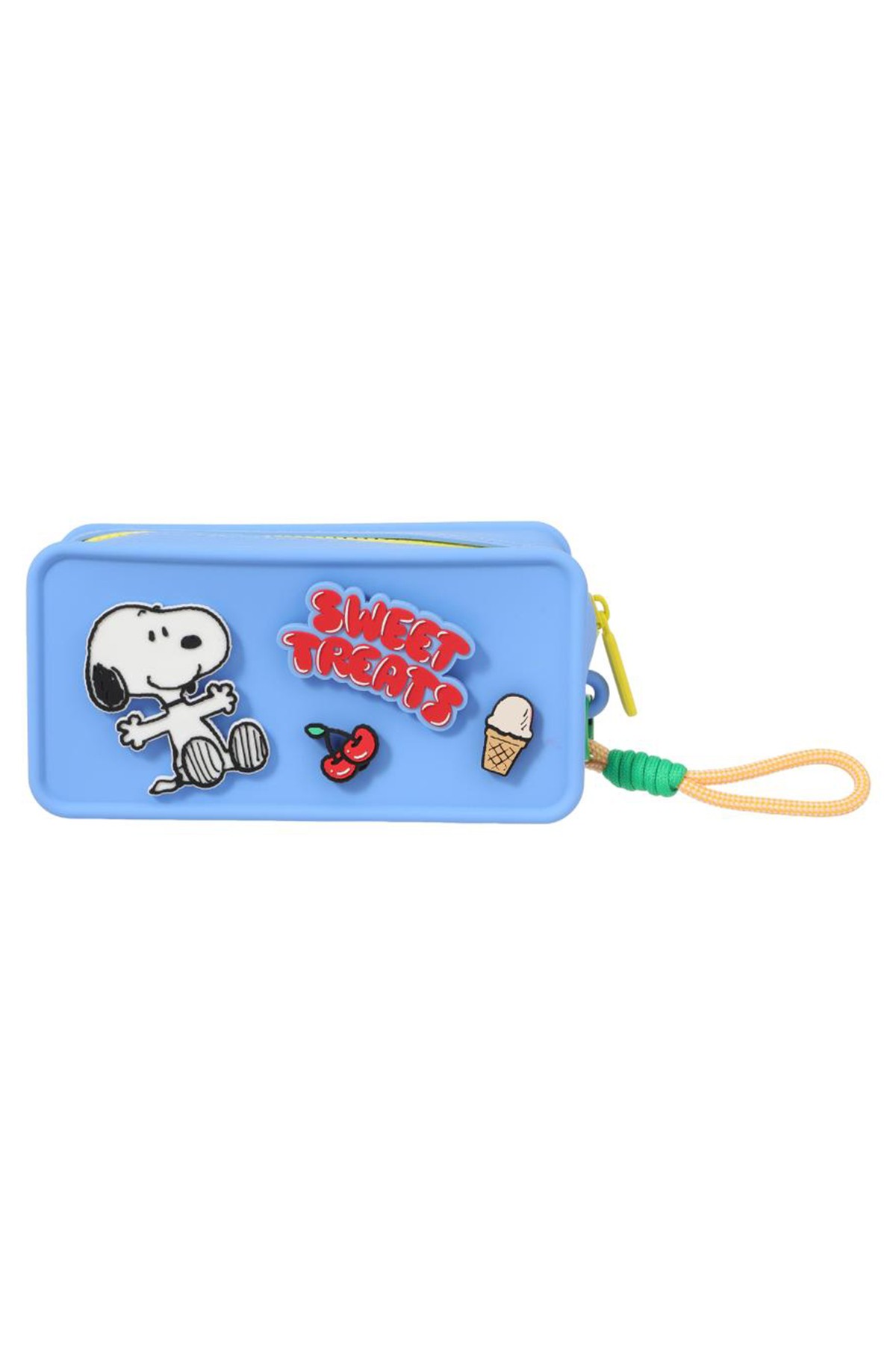 Snoopy Lisanslı Silikon Kozmetik Çantası - Mavi