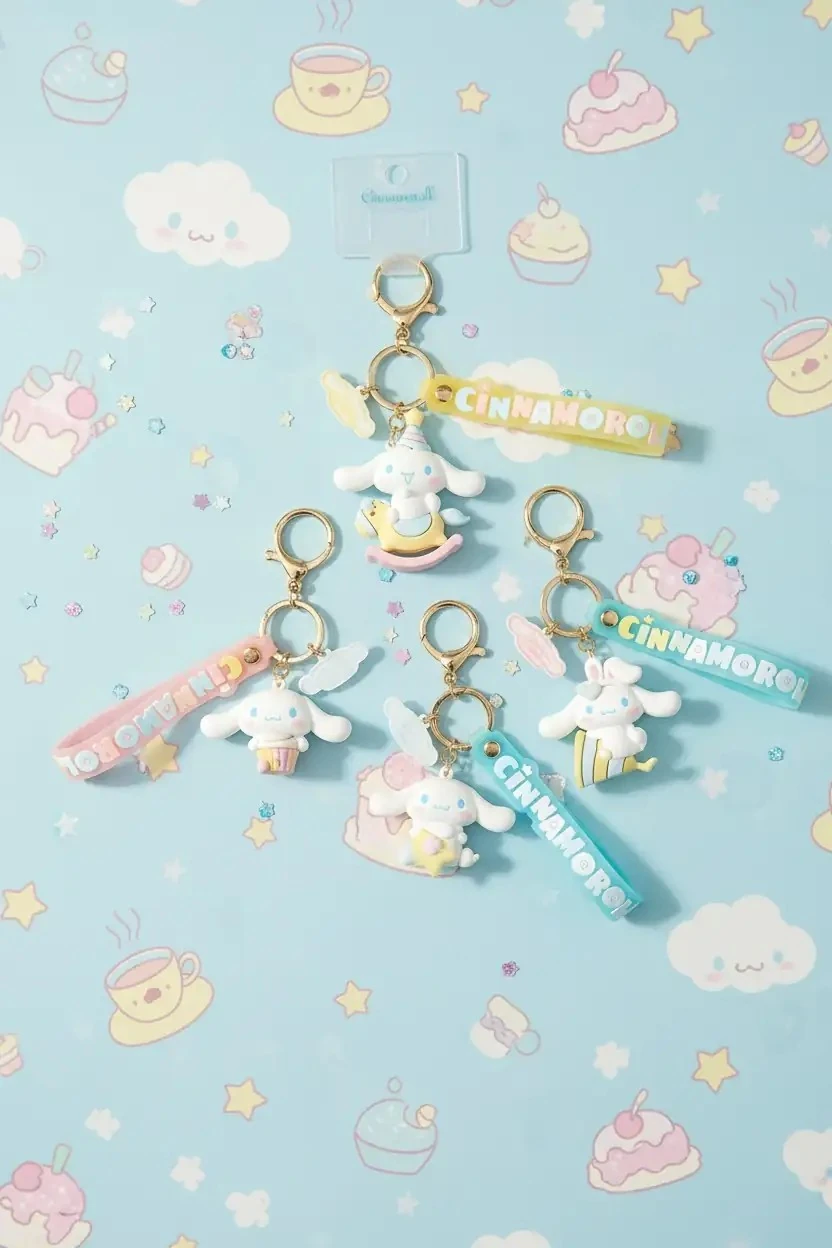Sanrio Lisanslı Cinnamoroll Lisanslı Parti Temalı Figür Anahtarlık