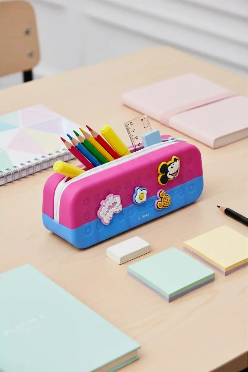Disney Lisanslı Mickey Mouse 21,5 Cm Fermuarlı Kalemlik – Oymalı Özel Seri