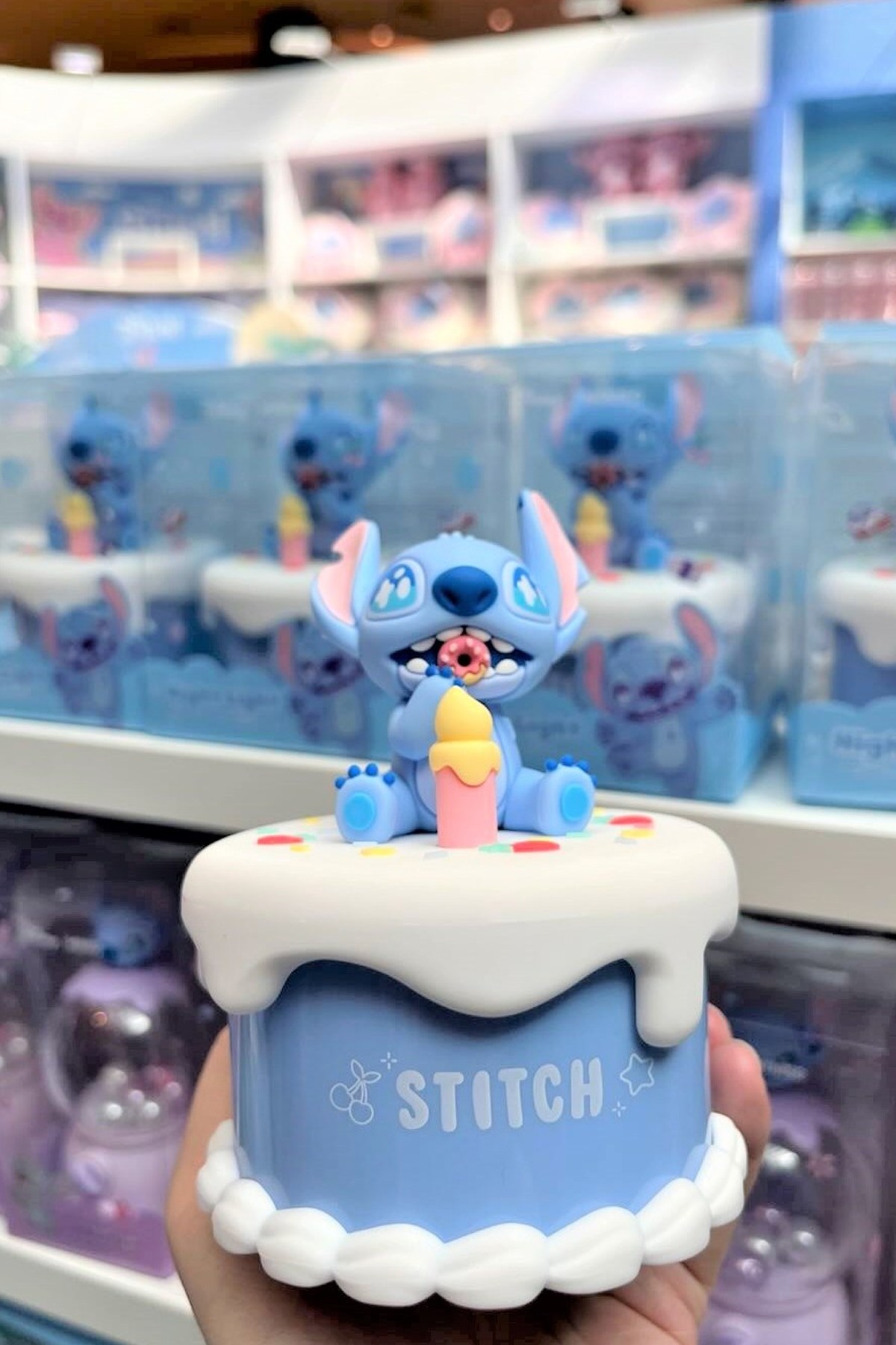 Disney Lilo&Stitch Lisanslı Parti Serisi Pasta Figürlü Gece Lambası